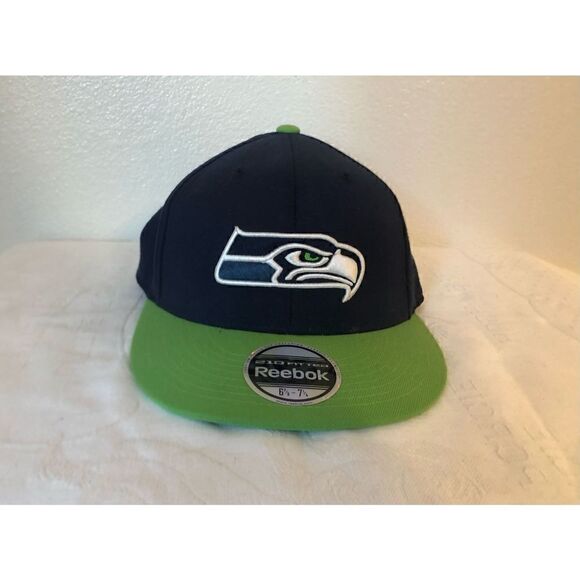 5/$25 SALE Reebok NFL Seattle Seahawks 210 Fitted Cap Hat - Picture 1 of 11